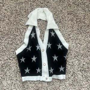 Cider star crop top